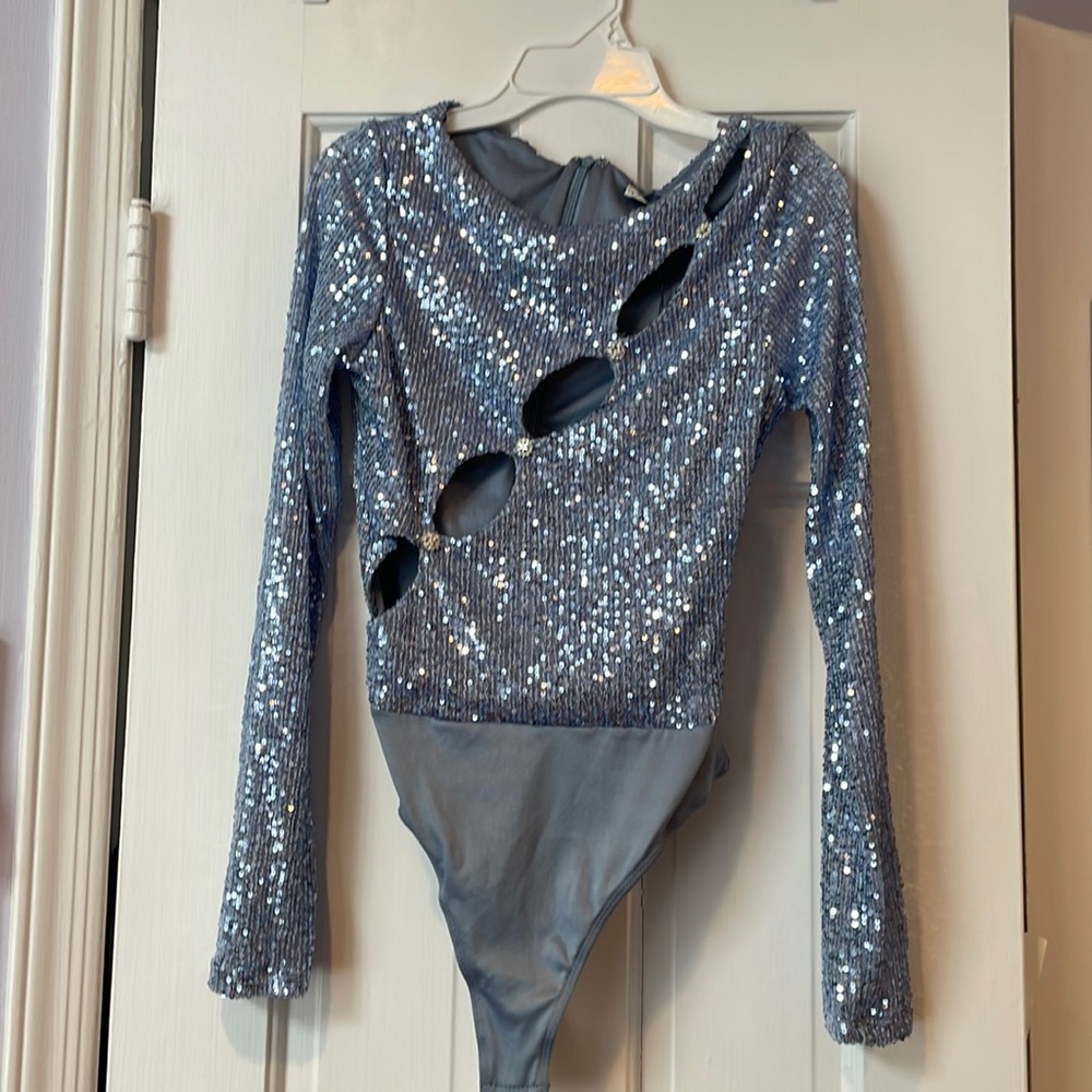 Blue sparkly bodysuit (Eras Tour outfit)